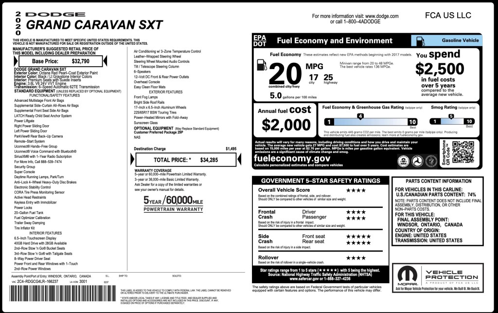 2020 Dodge Grand Caravan Image 12