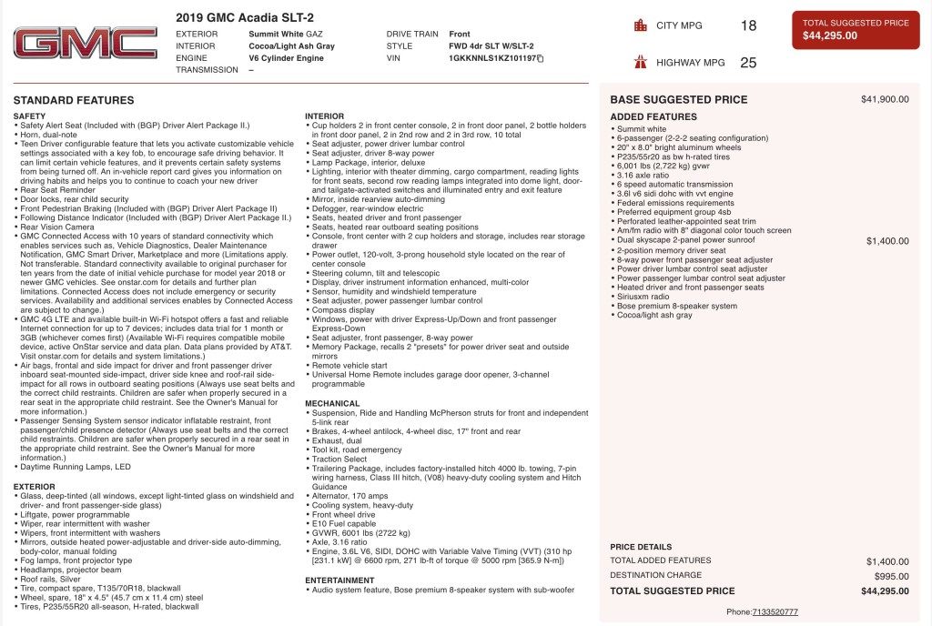 2019 GMC Acadia Image 11