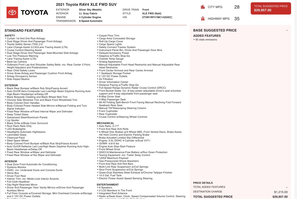 2021 Toyota Rav4 Image 12