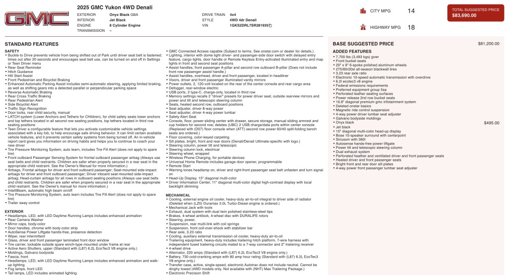 2025 GMC Yukon Image 12