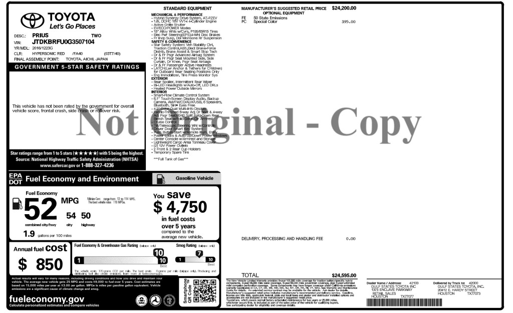 2016 Toyota Prius Image 6