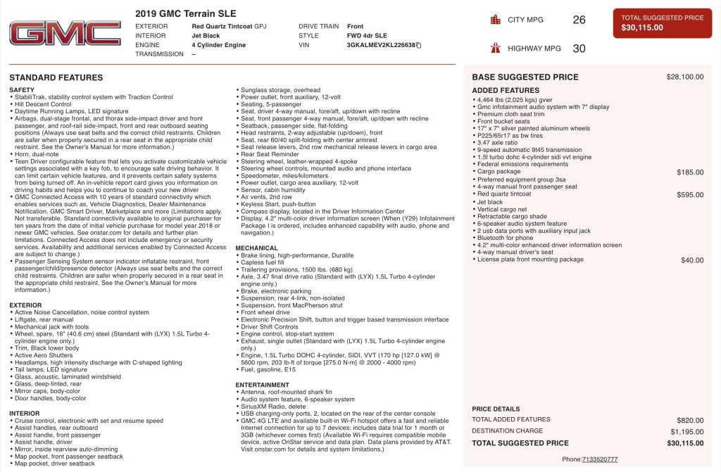 2019 GMC Terrain Image 12