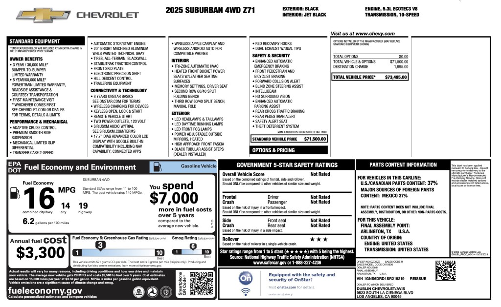 2025 Chevrolet Suburban Image 8