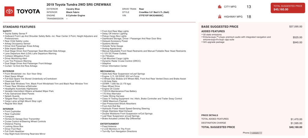 2019 Toyota Tundra Image 3