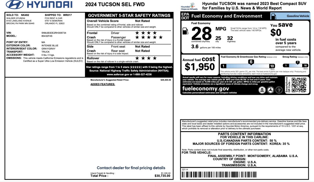 2024 Hyundai Tucson Image 18