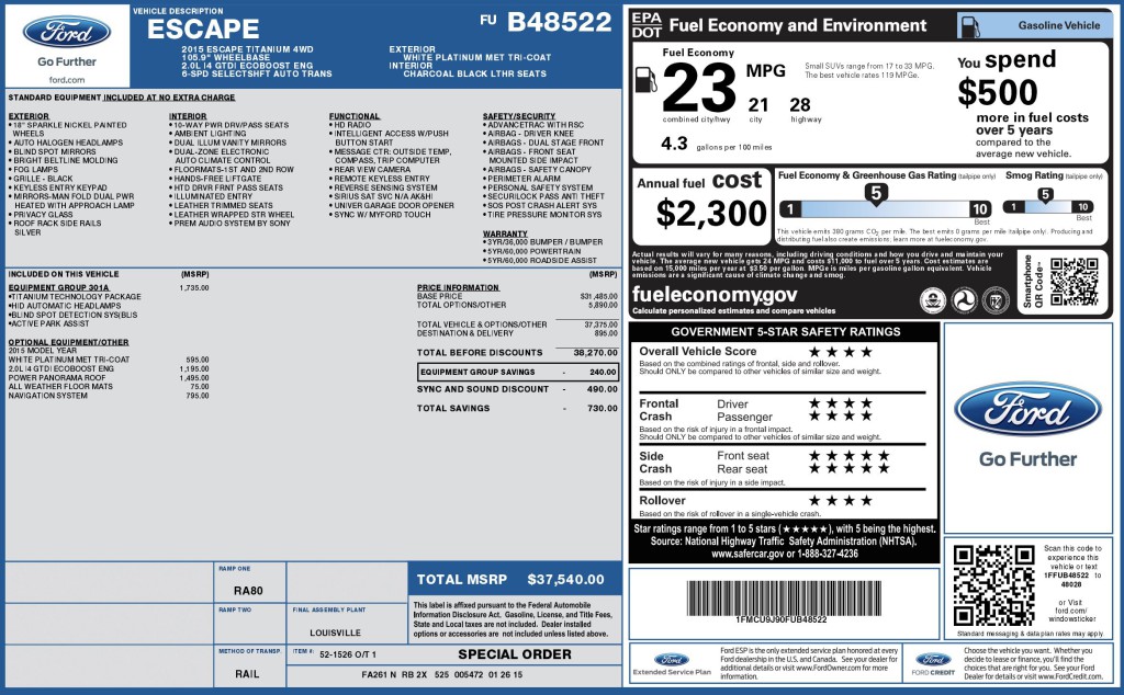 2015 Ford Escape Image 7