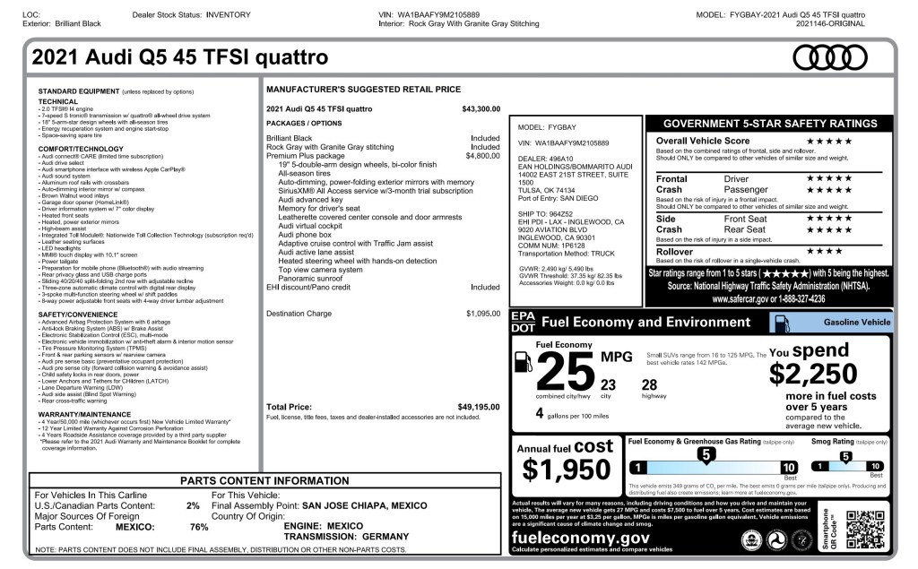 2021 Audi Q5 Image 11