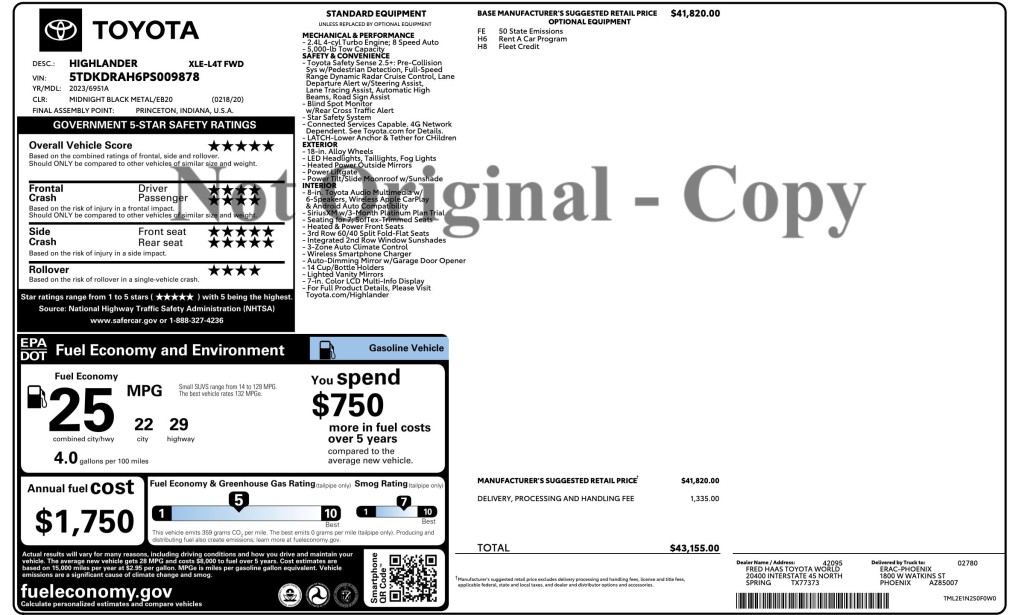 2023 Toyota Highlander Image 3