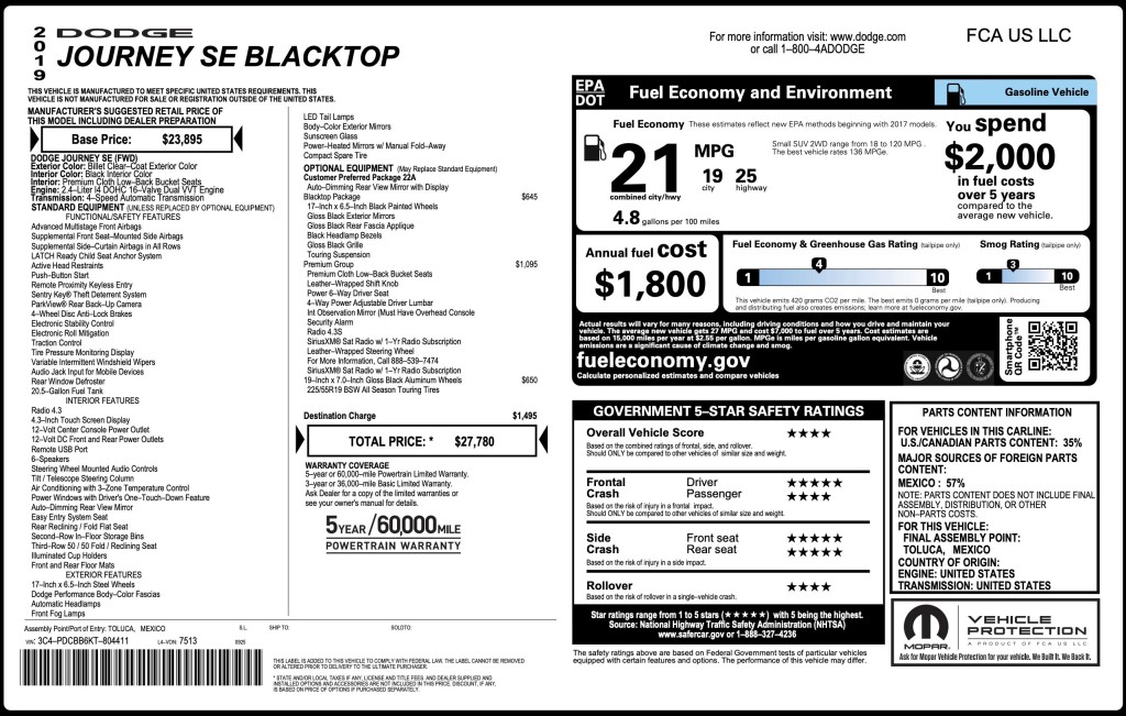 2019 Dodge Journey Image 9