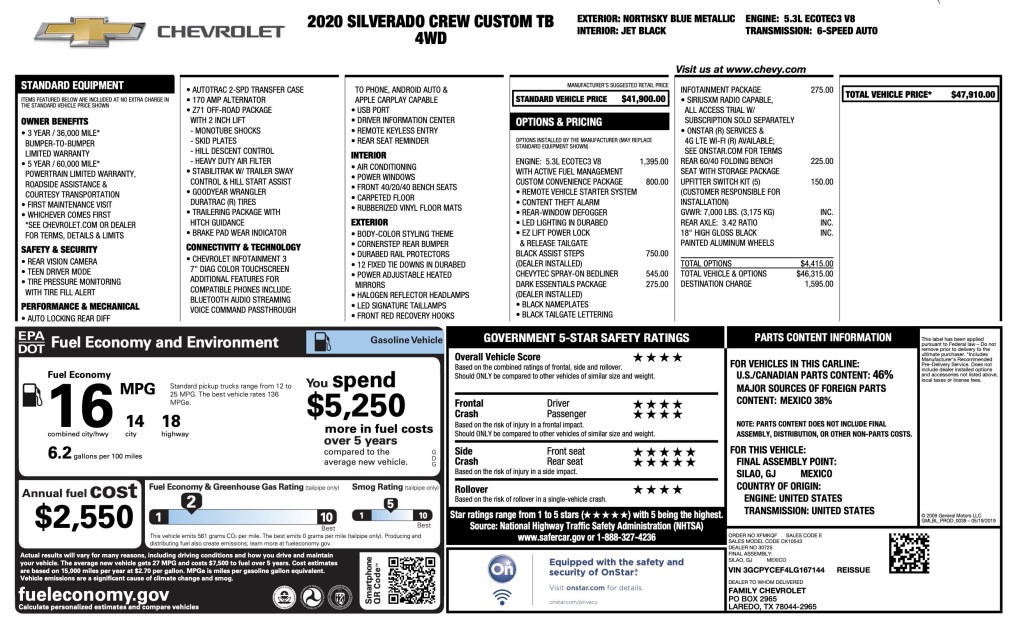 2020 Chevrolet Silverado 1500 Image 5