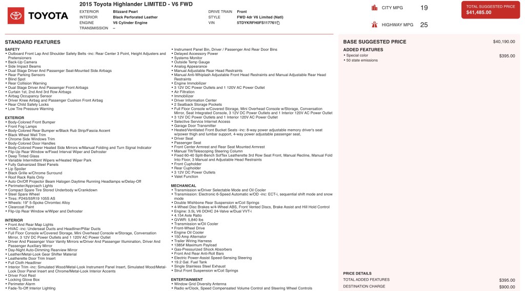 2015 Toyota Highlander Image 3