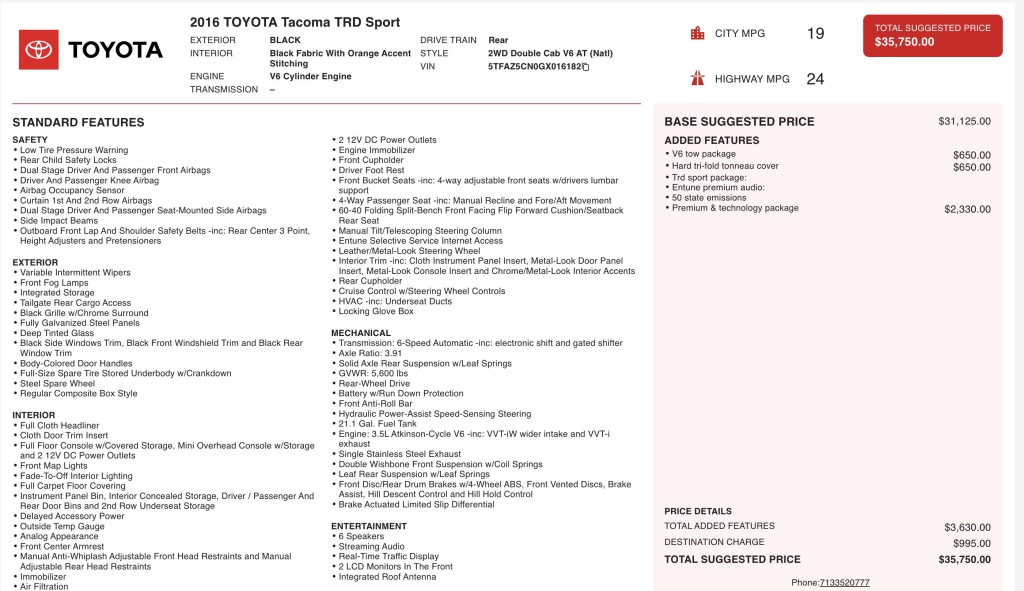 2016 Toyota Tacoma Image 11