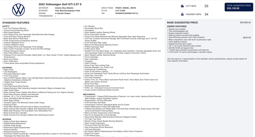 2022 Volkswagen GTI Image 6