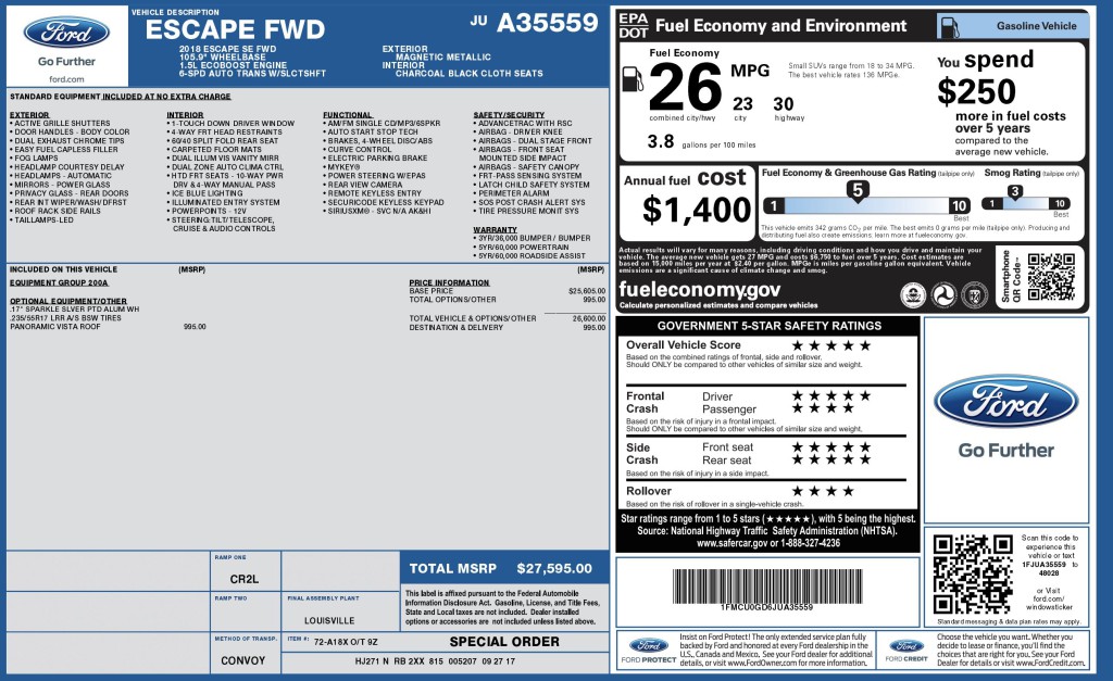 2018 Ford Escape Image 3