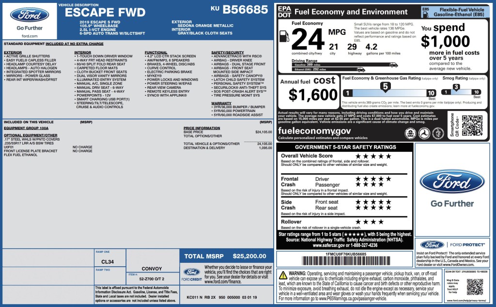 2019 Ford Escape Image 3