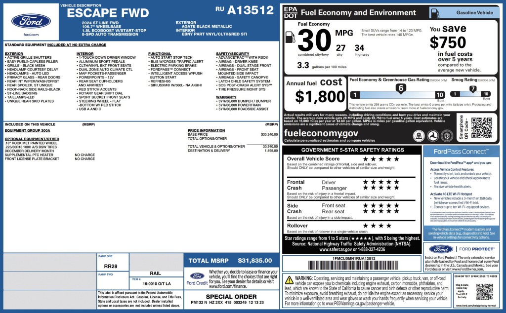 2024 Ford Escape Image 6