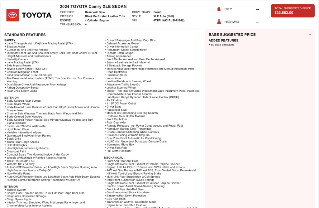 2024 Toyota Camry Image 6