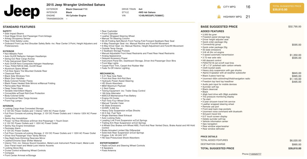 2015 Jeep Wrangler Unlimited Image 3
