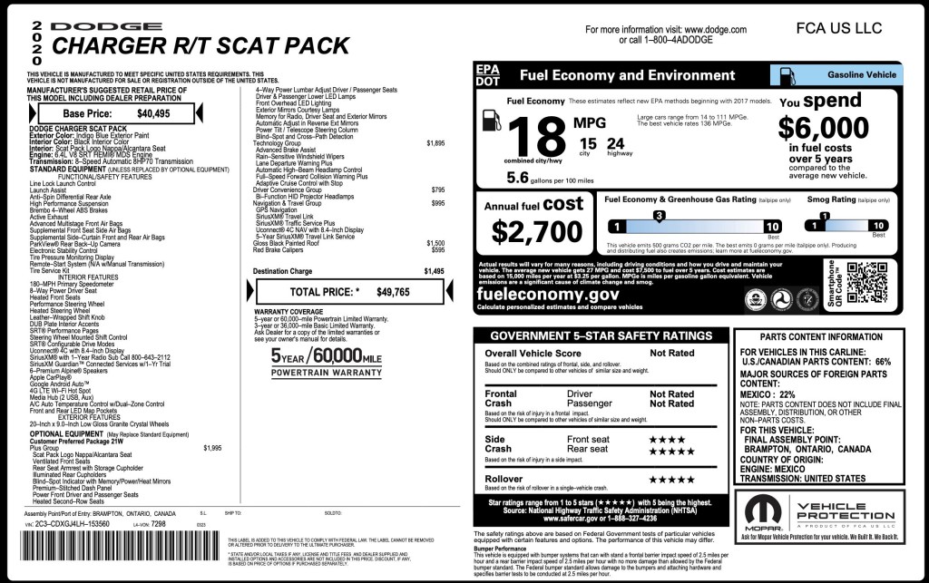 2020 Dodge Charger Image 7