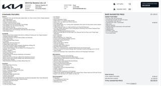 Image for 2019 Kia Sorento LX V6 ID: 7190493