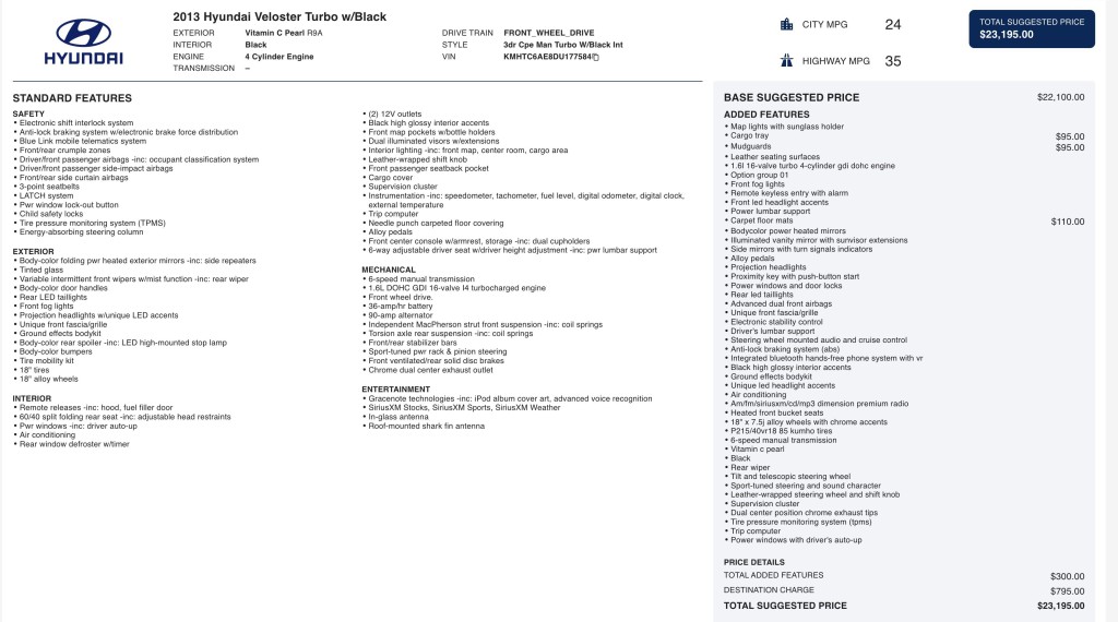 2013 Hyundai Veloster Image 6