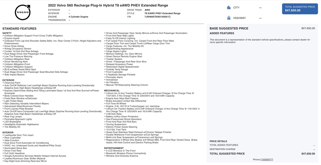 2022 Volvo S60 Image 6