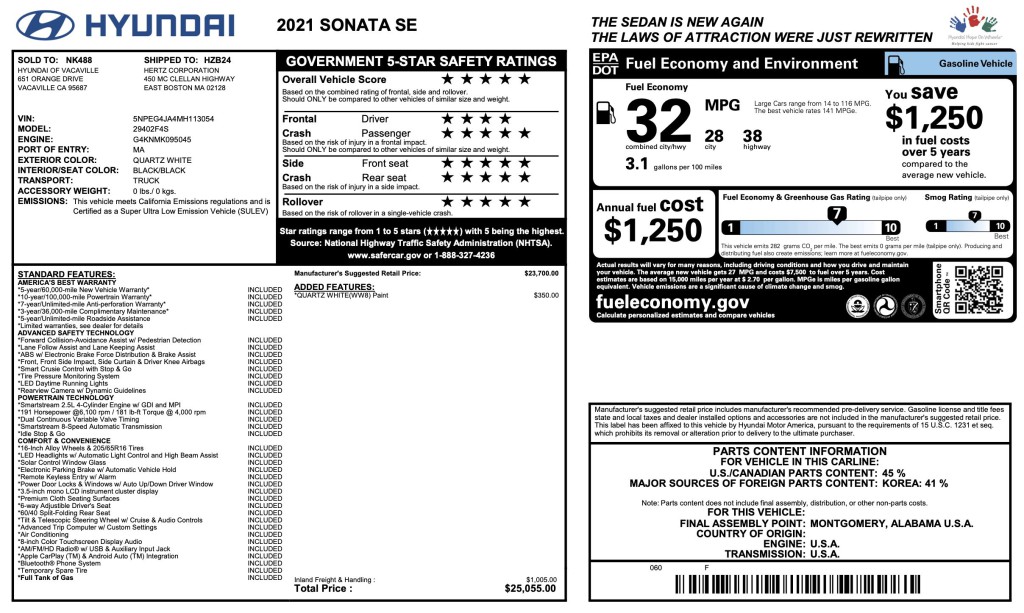 2021 Hyundai Sonata Image 6