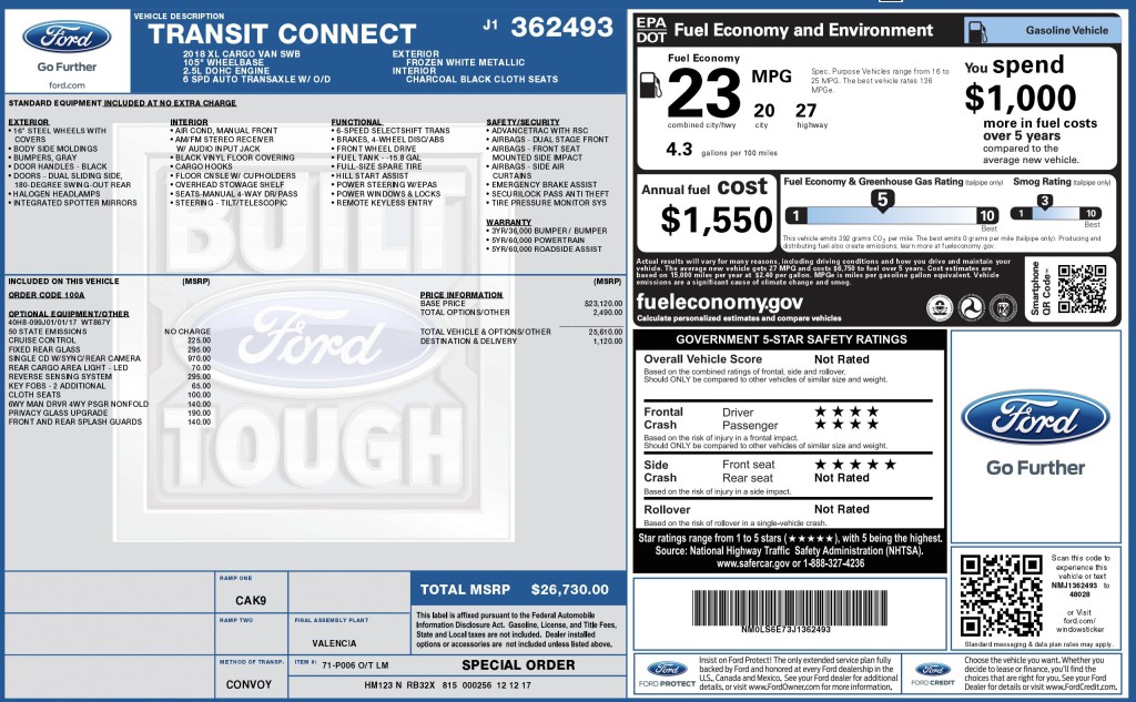 2018 Ford Transit Connect Image 6