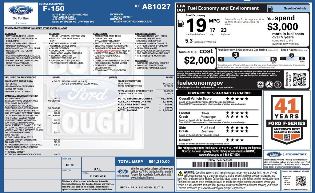 2019 Ford F-150 Image 3