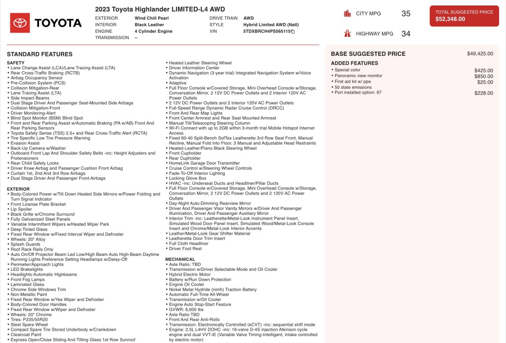 2023 Toyota Highlander Image 11
