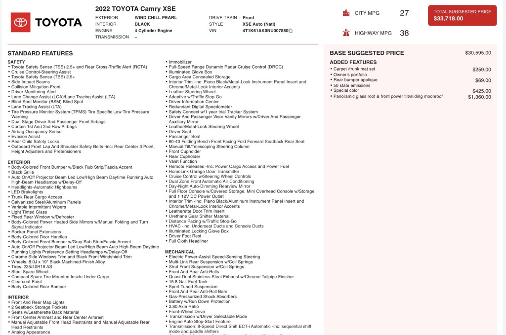 2022 Toyota Camry Image 6