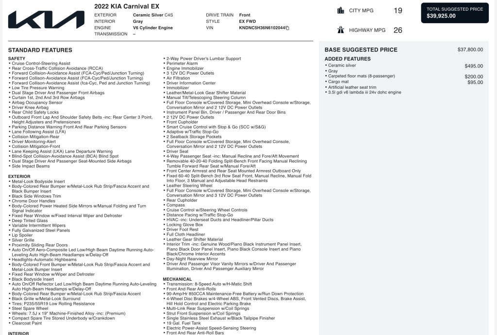 2022 Kia Carnival Image 6