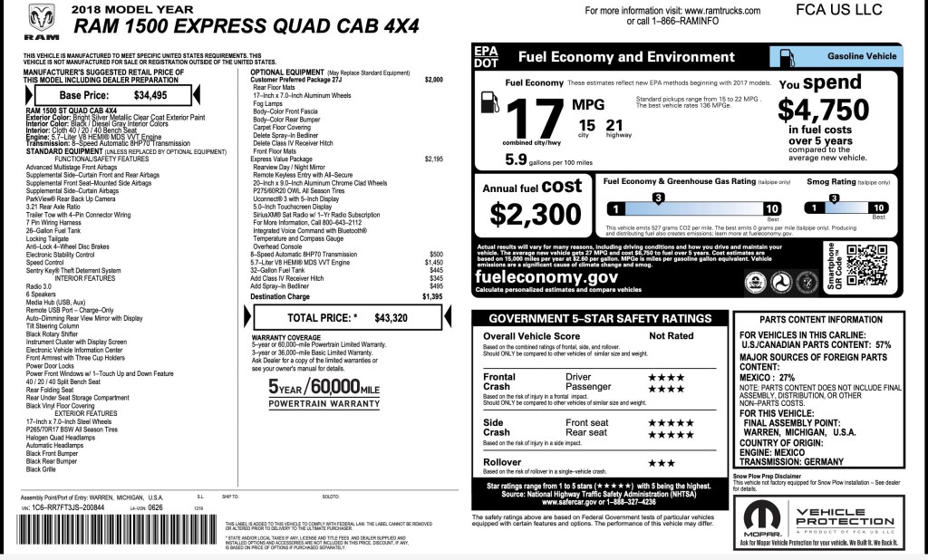 2018 RAM 1500 Image 6