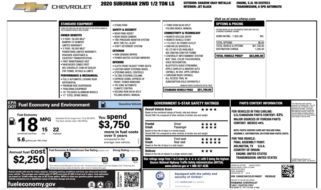 2020 Chevrolet Suburban Image 6