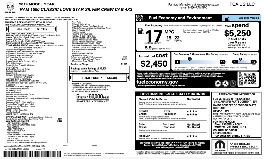 2019 RAM 1500 Image 6