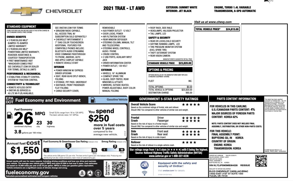 2021 Chevrolet Trax Image 7