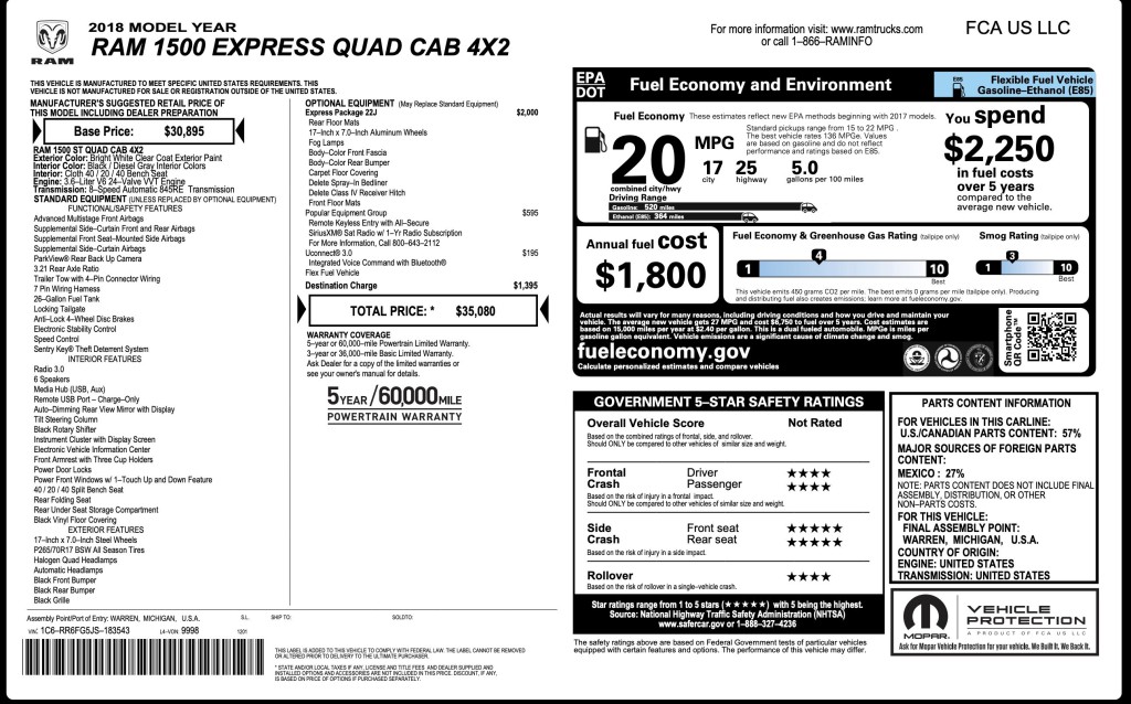 2018 RAM 1500 Image 3