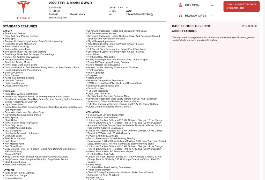 2022 Tesla Model X Image 6