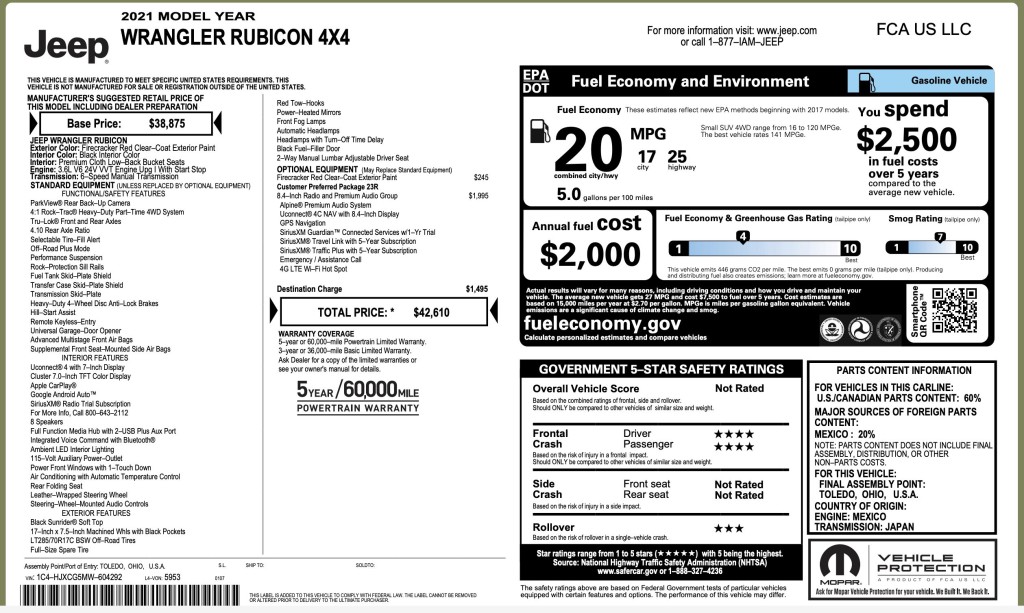 2021 Jeep Wrangler Image 7