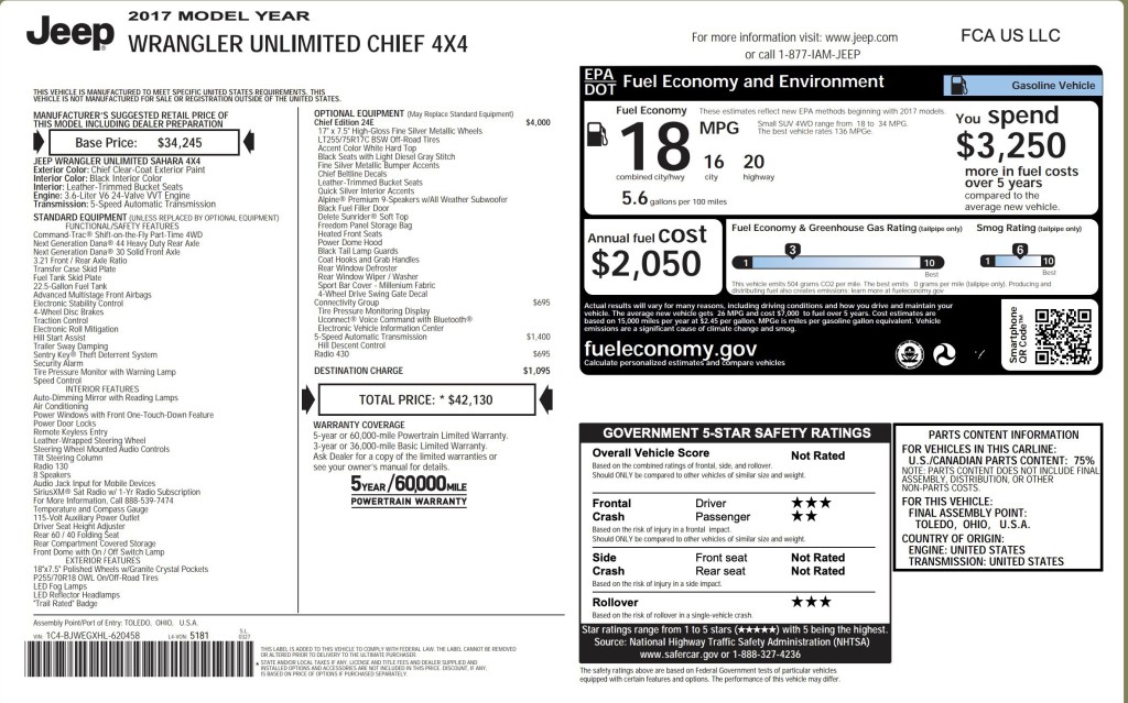 2017 Jeep Wrangler Unlimited Image 3
