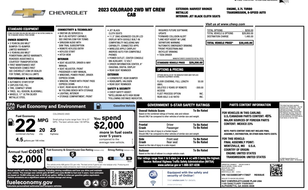 2023 Chevrolet Colorado Image 3