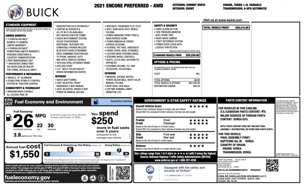 2021 Buick Enclave Image 6