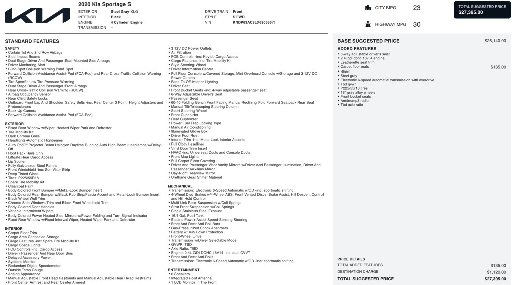 2020 Kia Sportage Image 6