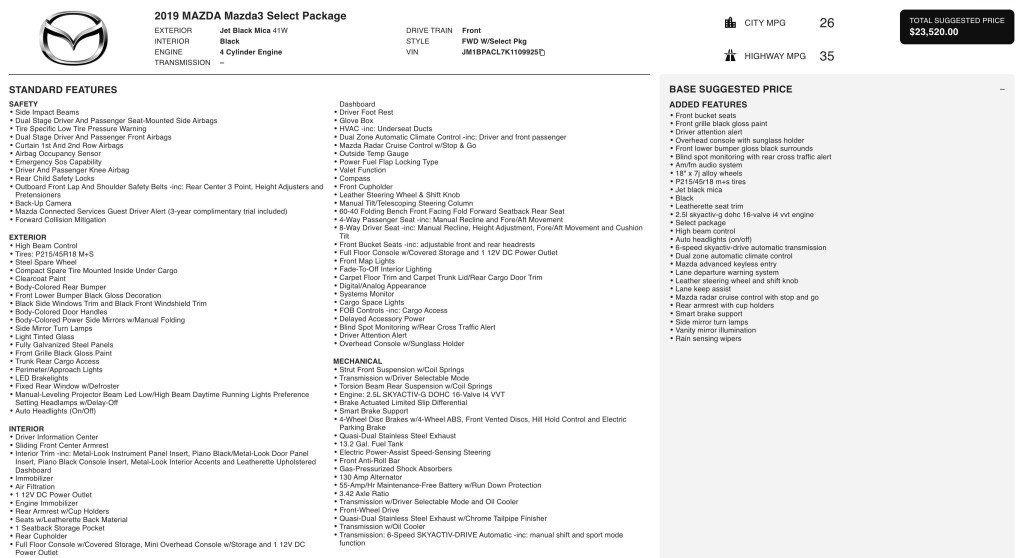 2019 Mazda Mazda3 Image 6