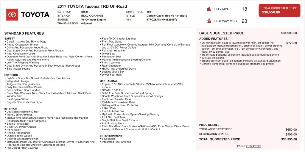 2017 Toyota Tacoma Image 3