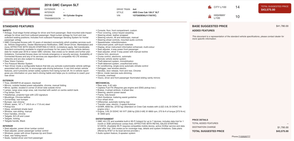 2018 GMC Canyon Image 3