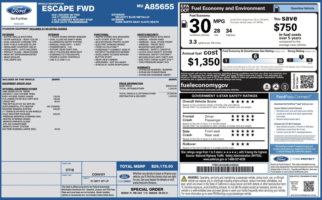2021 Ford Escape Image 10