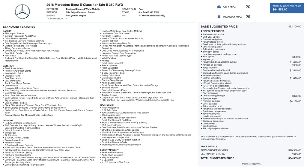 2016 Mercedes-Benz E-Class Image 10