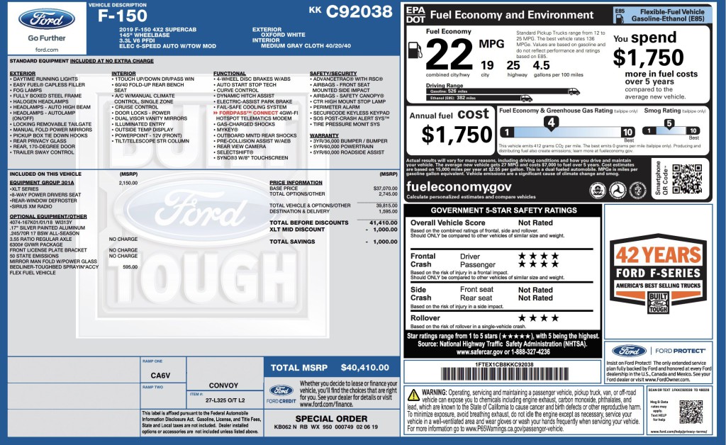 2019 Ford F-150 Image 3
