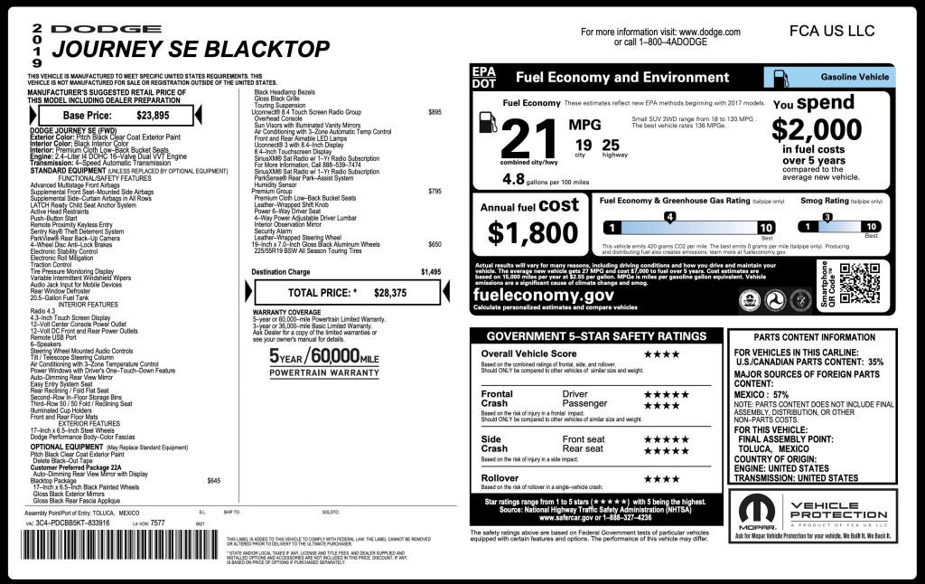 2019 Dodge Journey Image 3